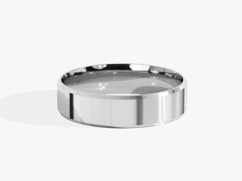5mm Beveled Edge Wedding Band
