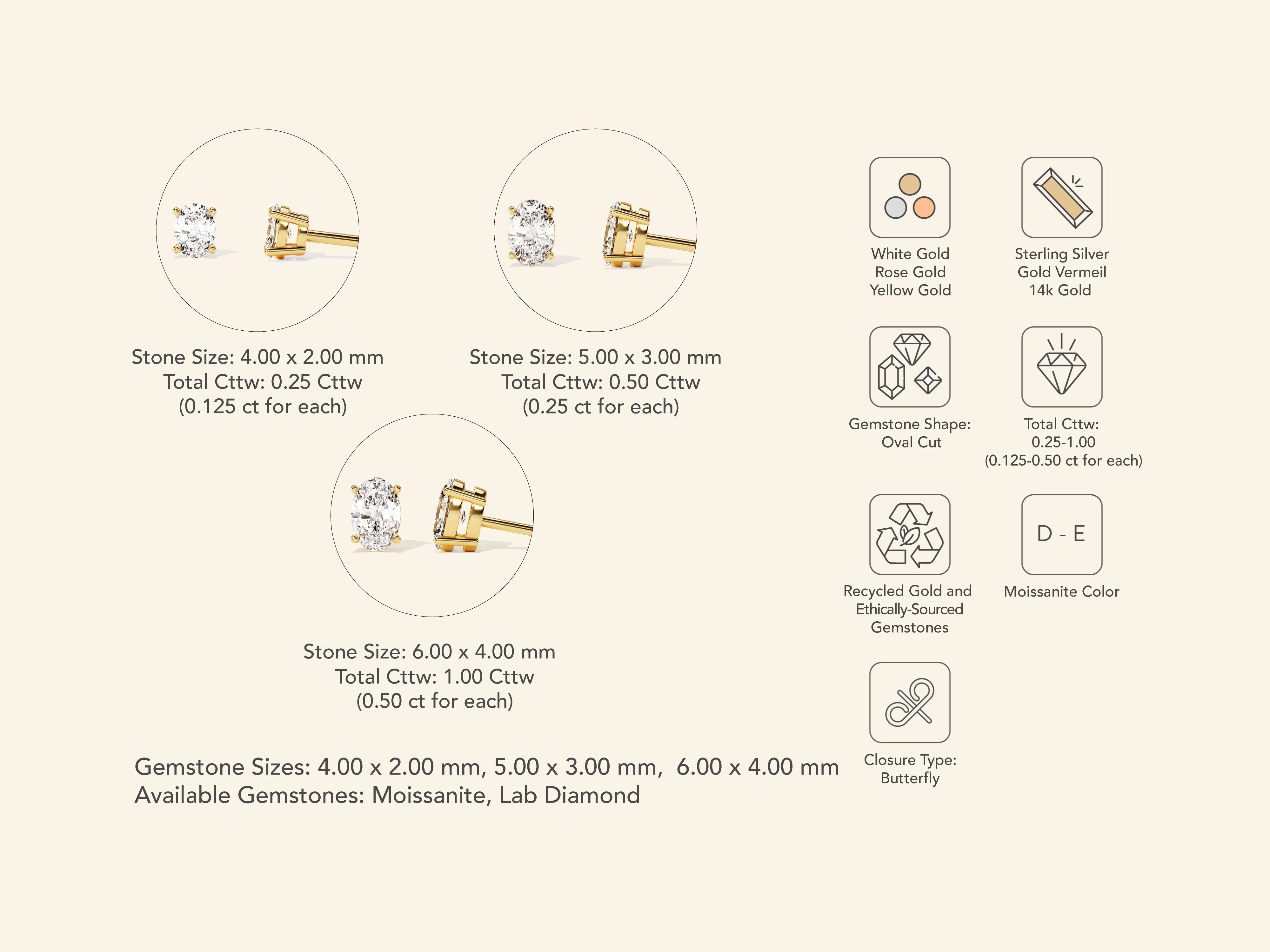 Oval Earrings