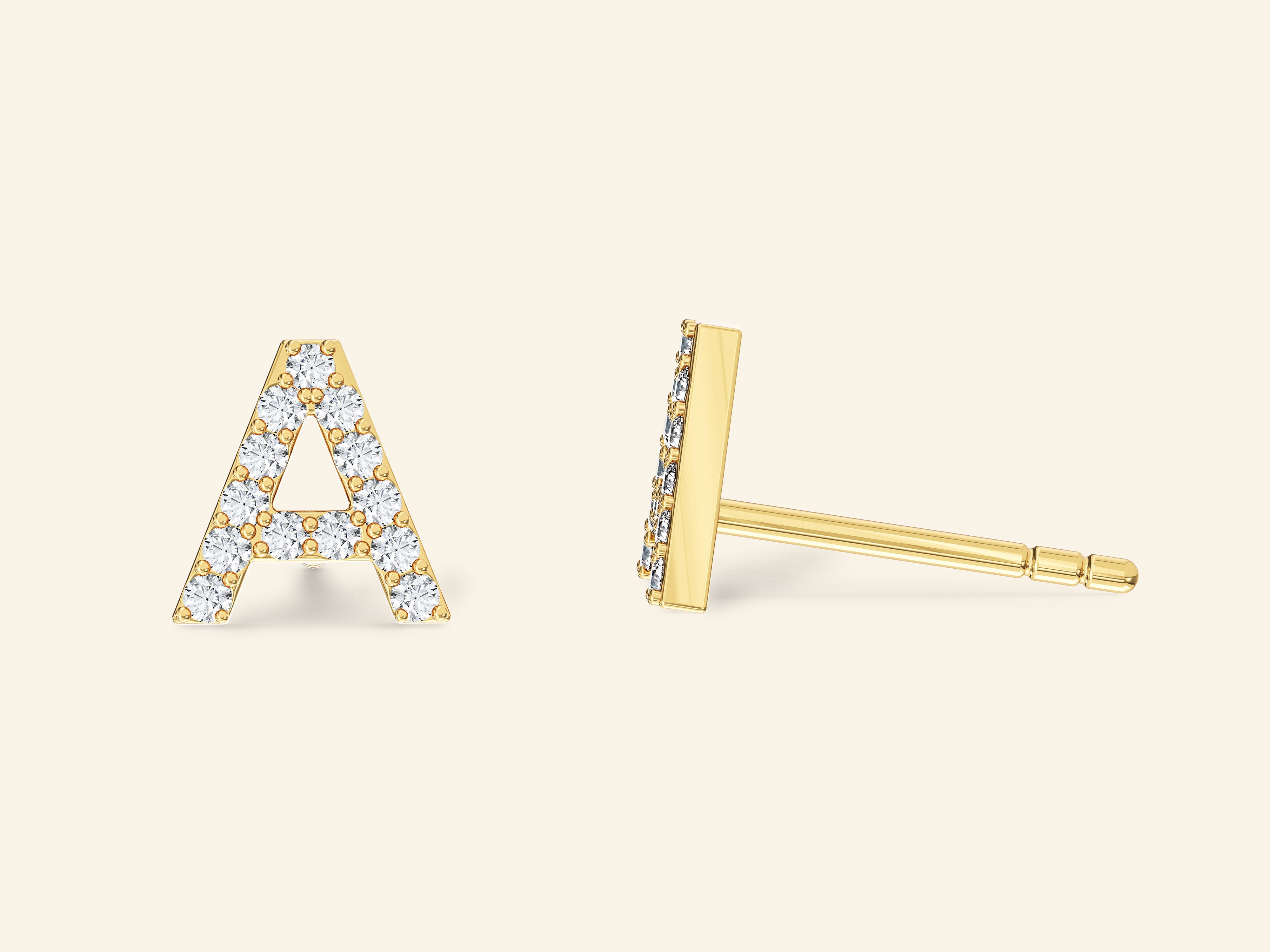 Initial Earrings