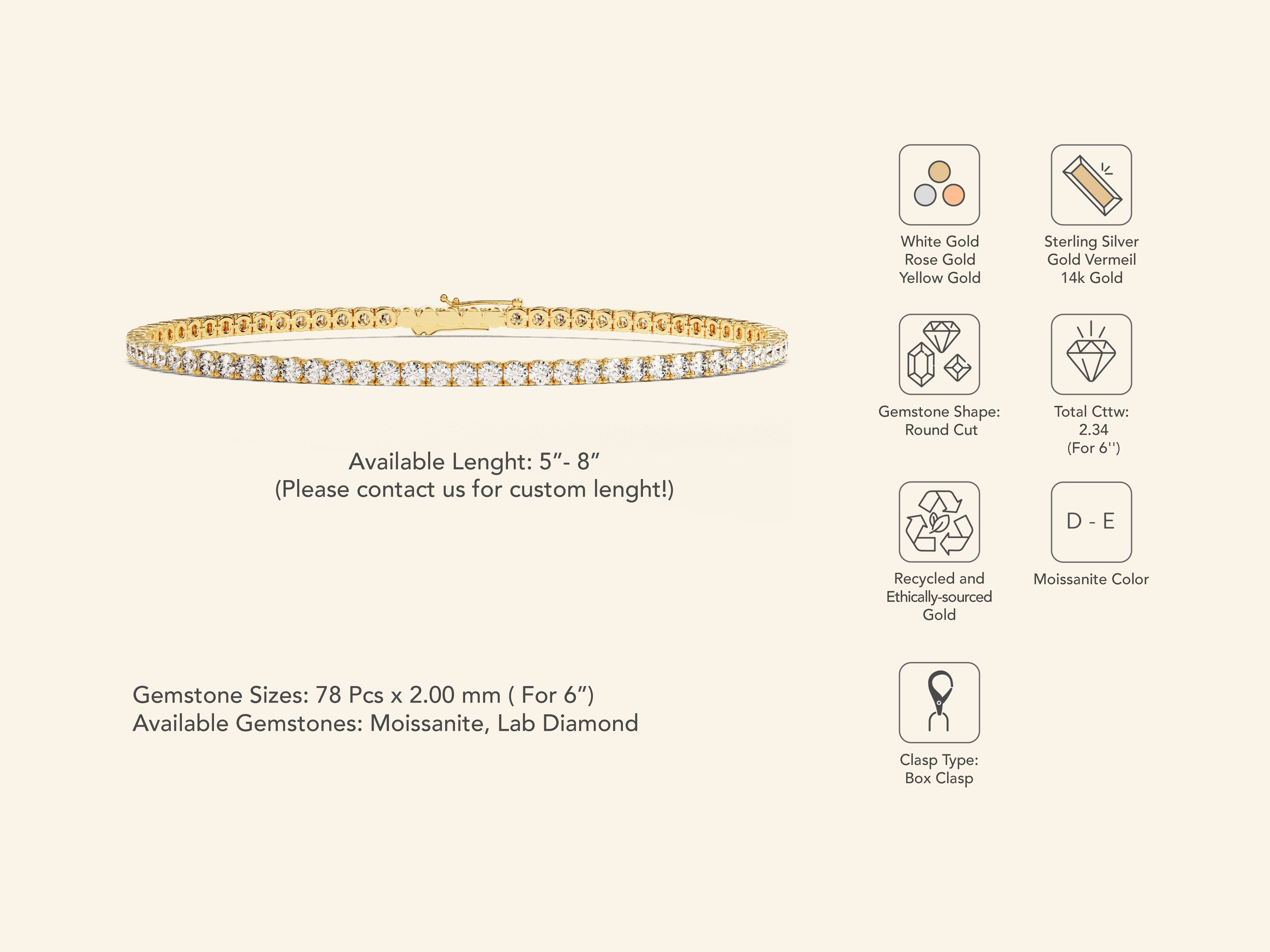 Tennis Bracelet (2 CT)