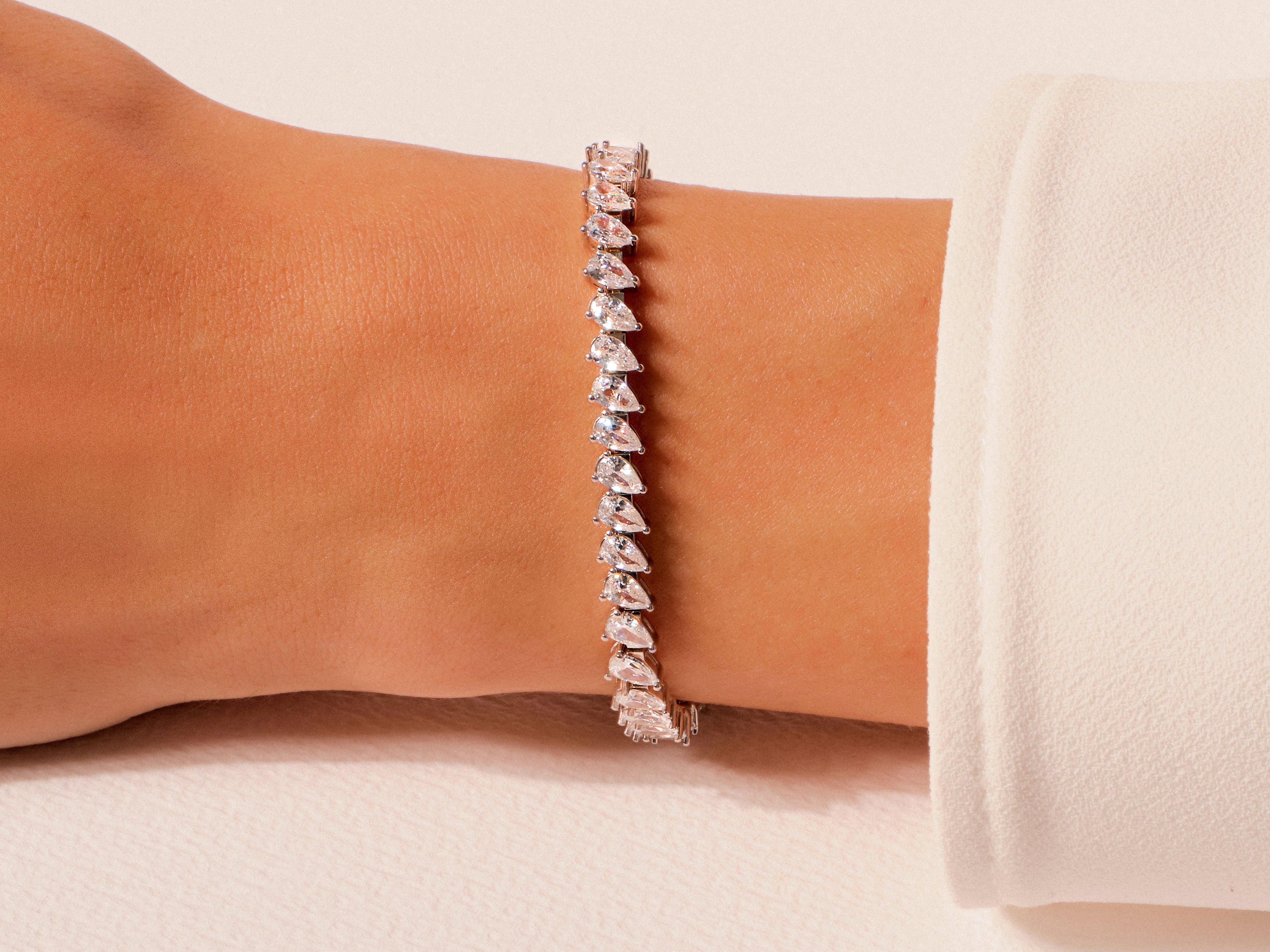 Pear Tennis Bracelet