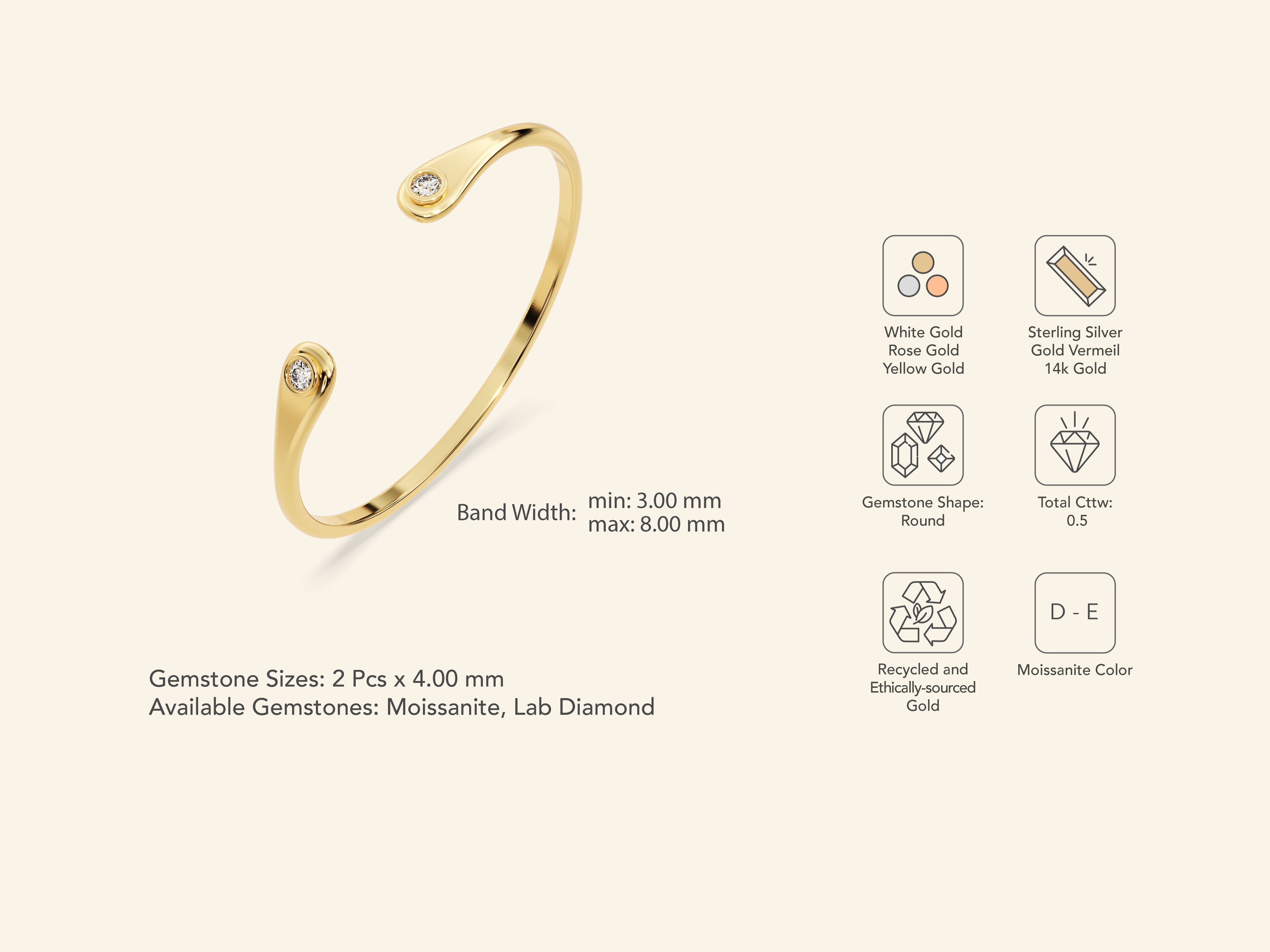 Open Cuff Bracelet