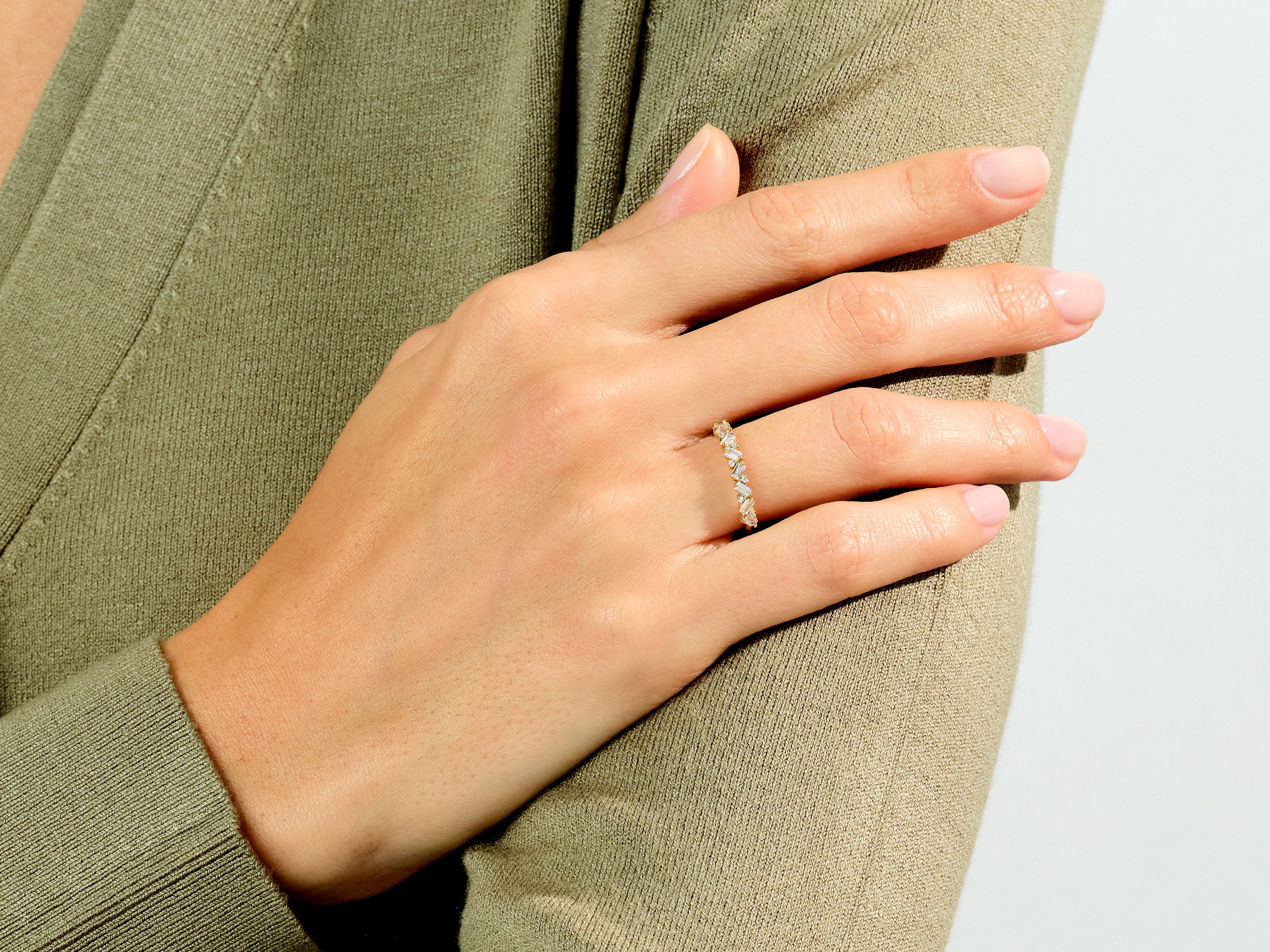 Multi Stone Wedding Band