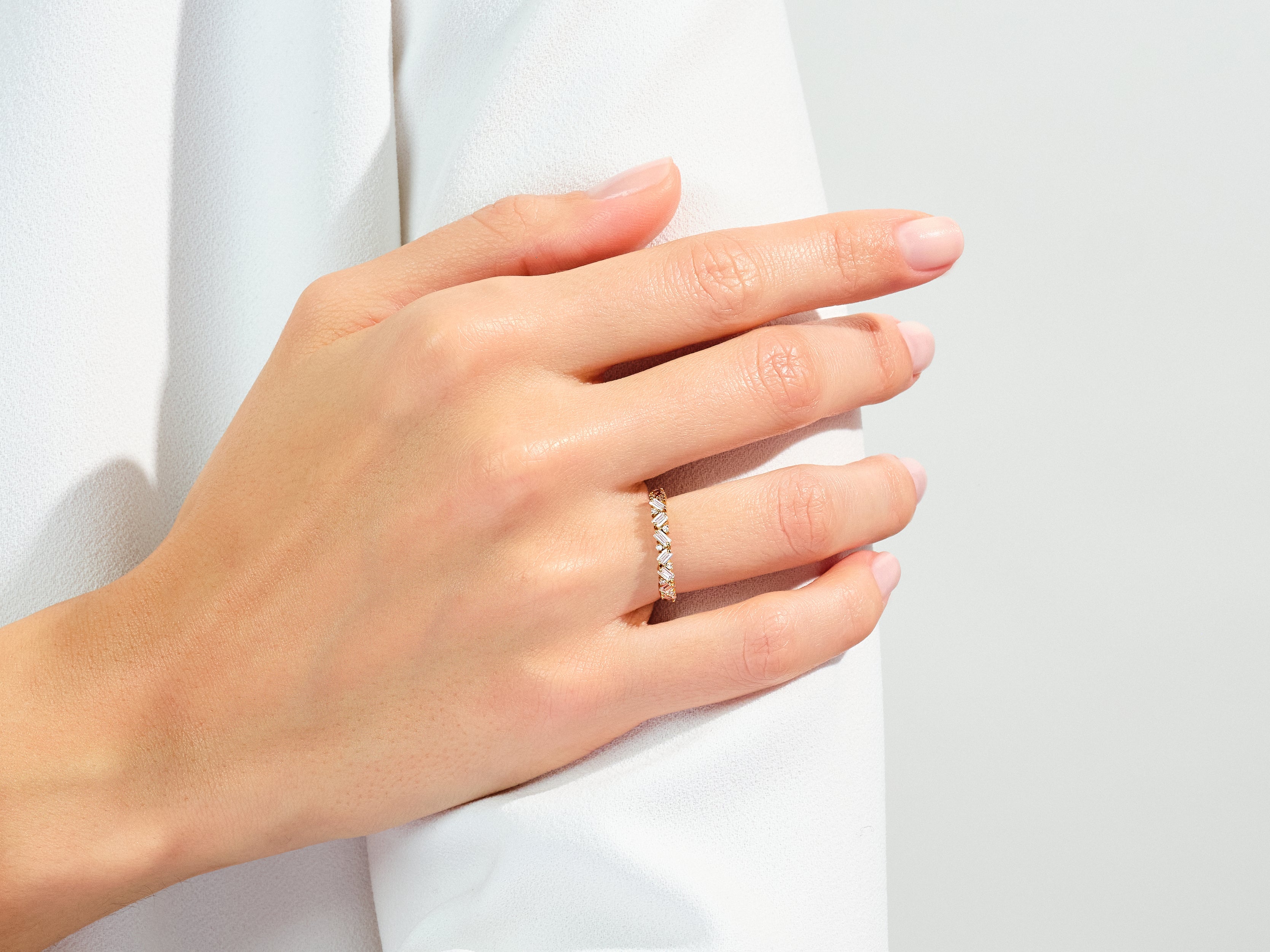 Multi Stone Wedding Band