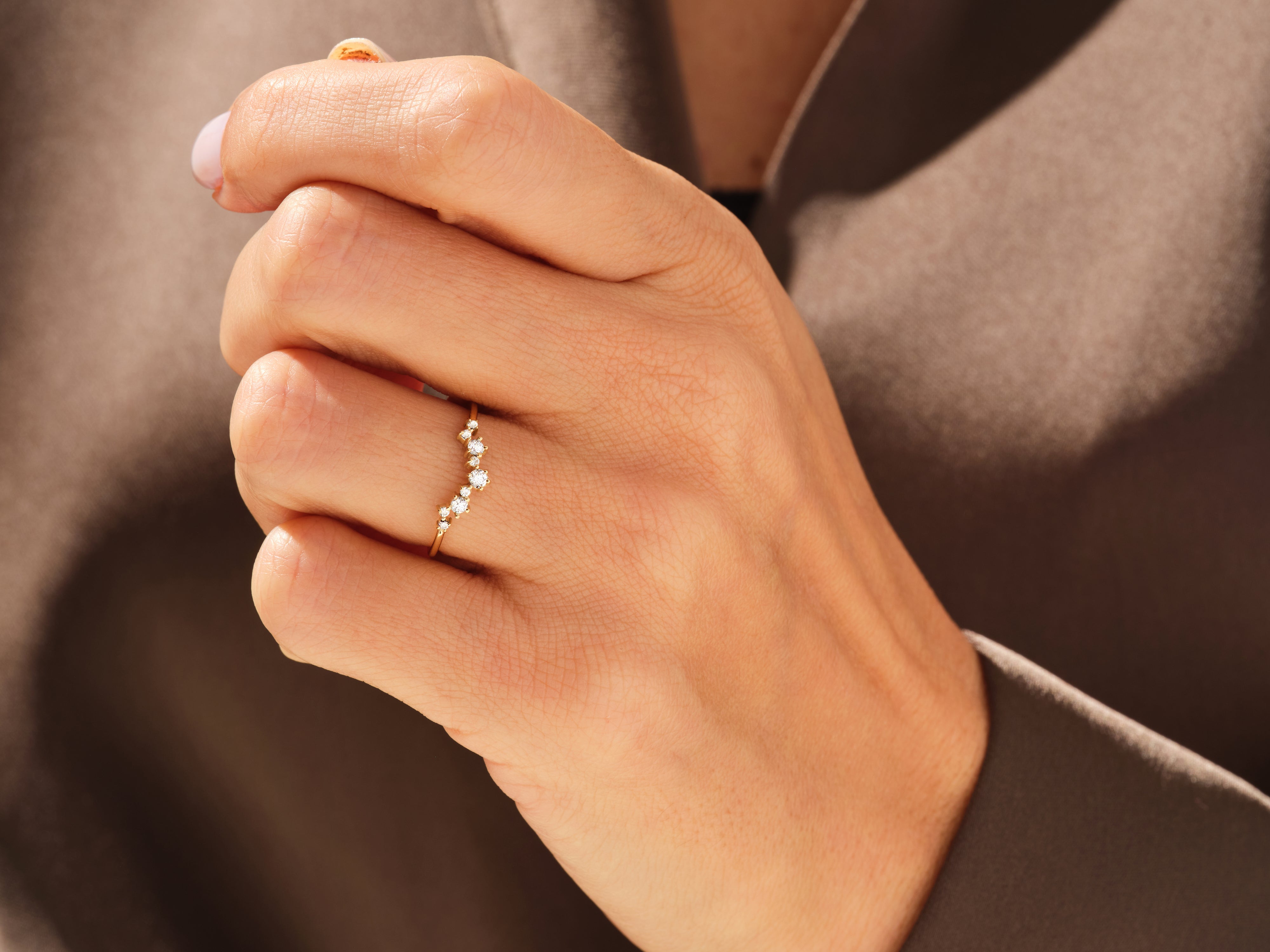 Chevron Wedding Band