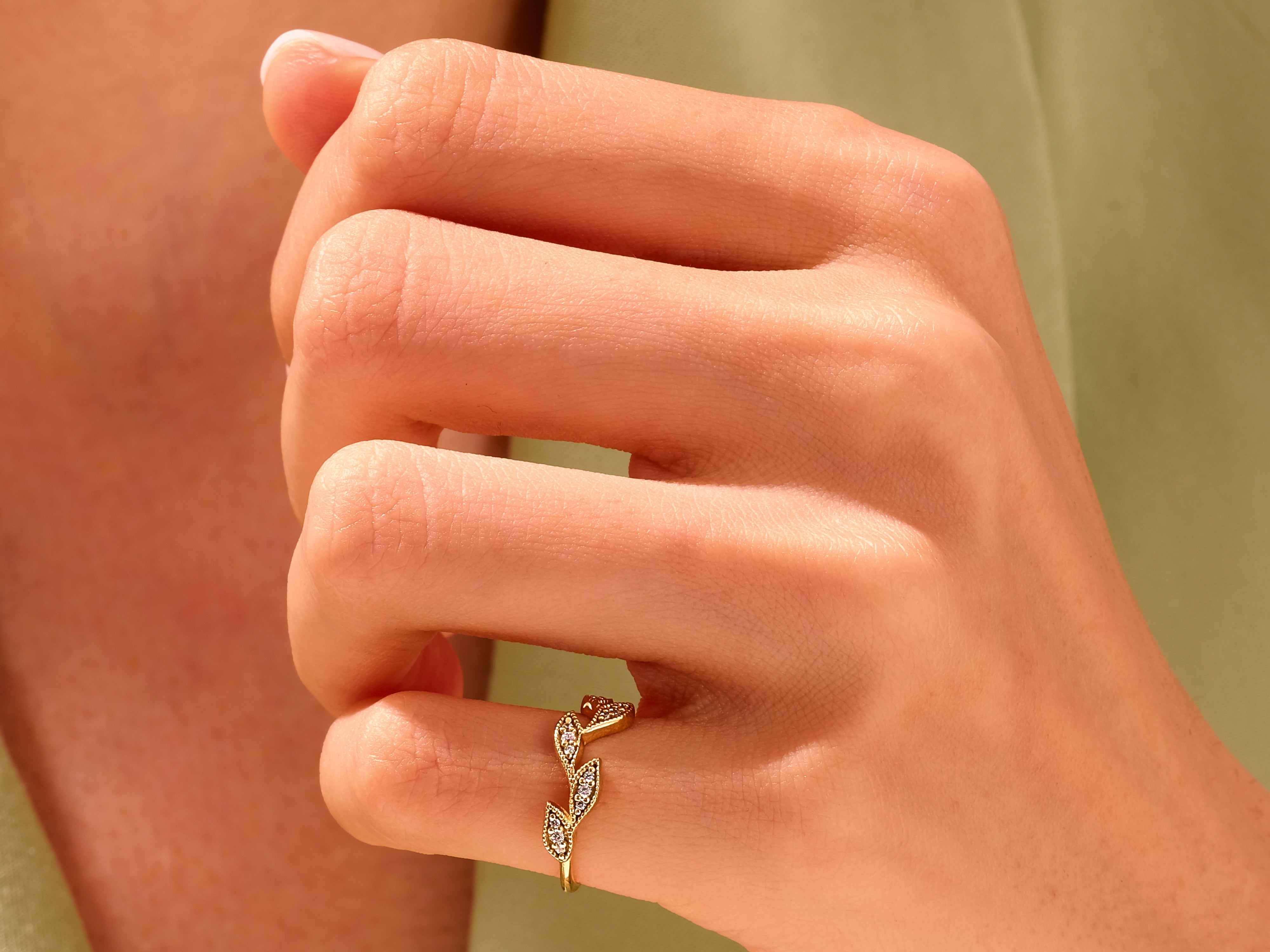 Flower Leaf Ring