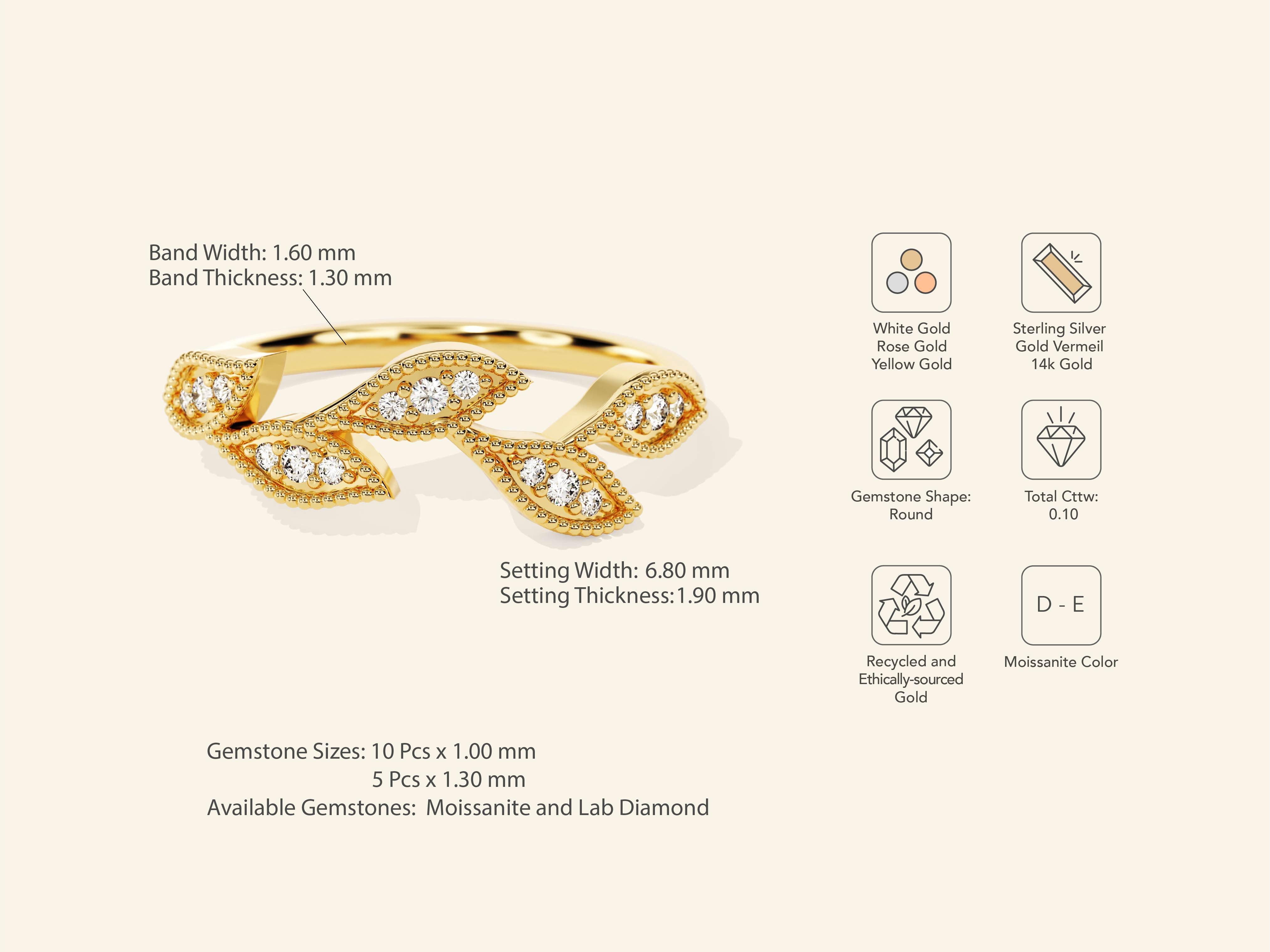Flower Leaf Ring
