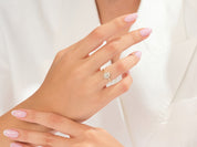 Cluster Gemstone Promise Ring