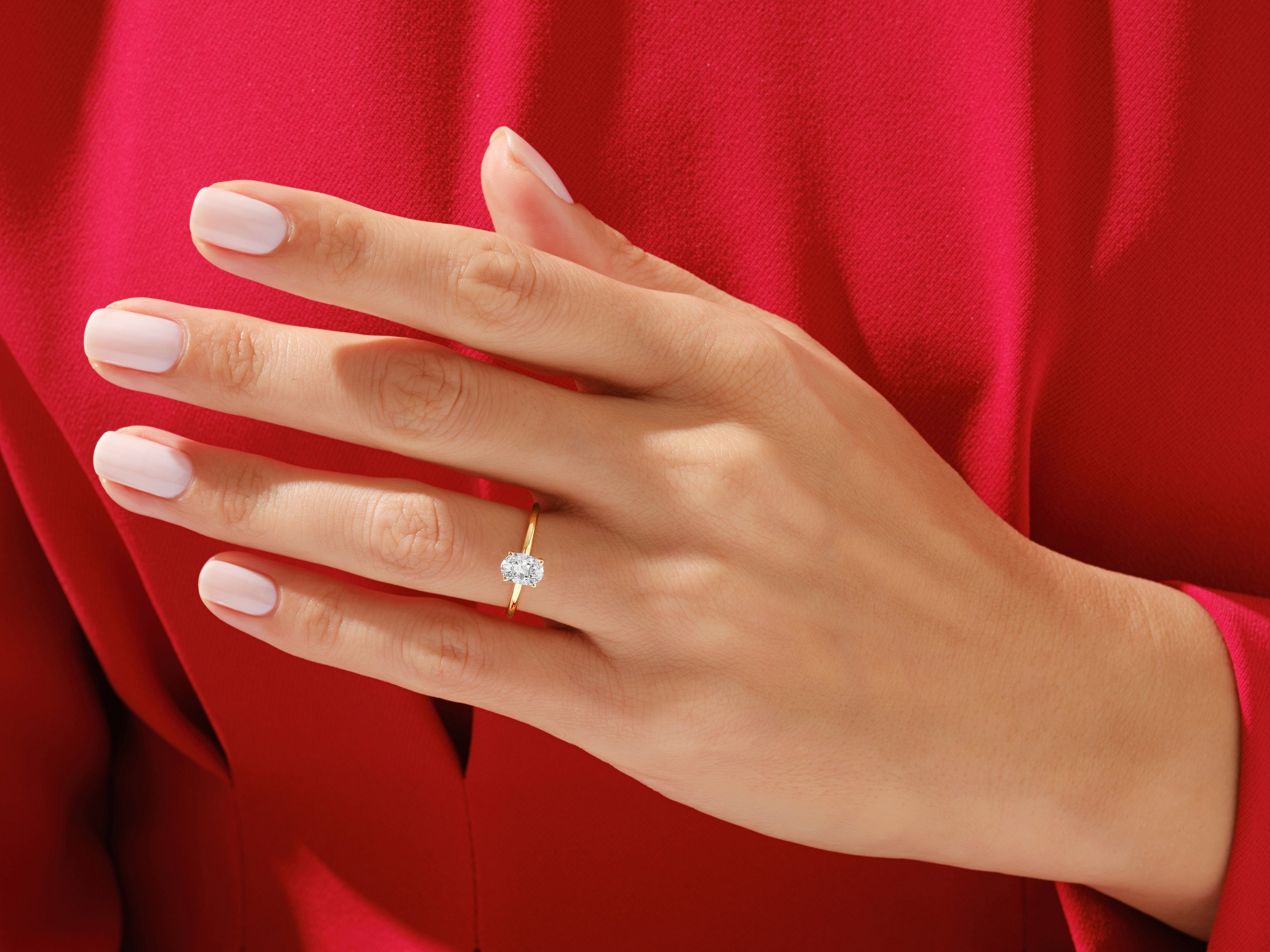 Oval Solitaire Engagement Ring