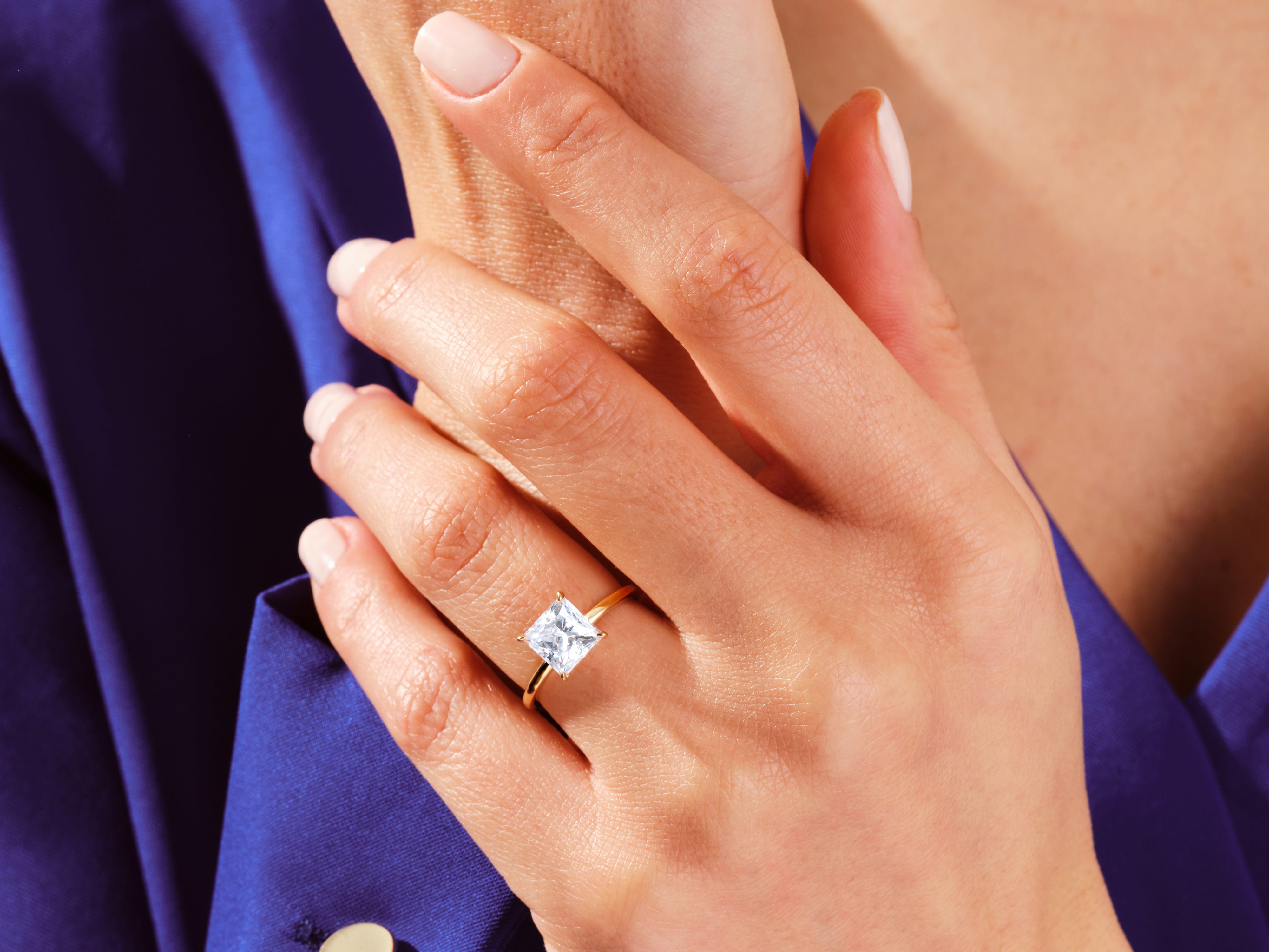 Princess Solitaire Engagement Ring