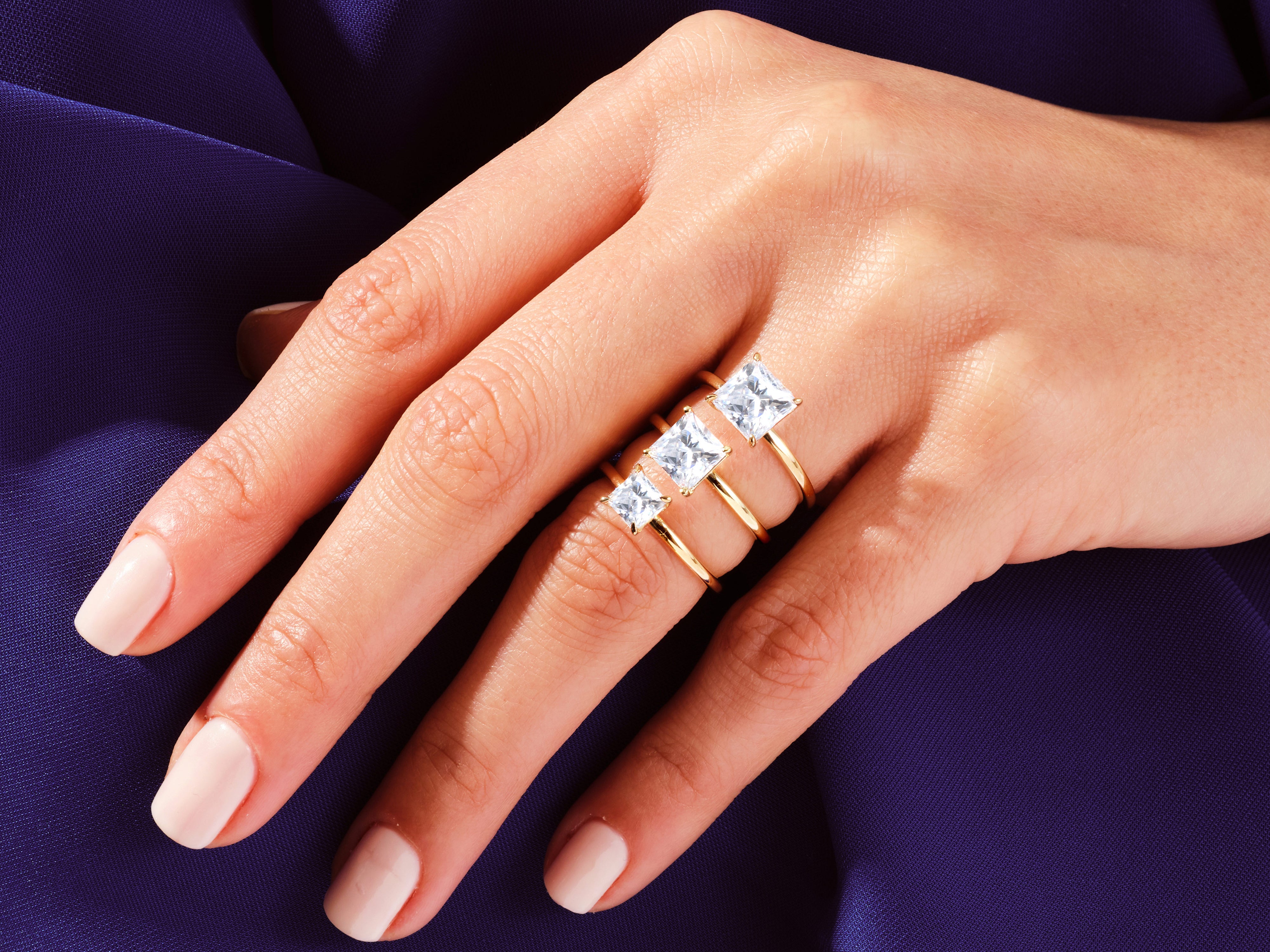 Princess Solitaire Engagement Ring