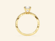 Round Twisted Engagement Ring