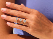 Round Twisted Engagement Ring