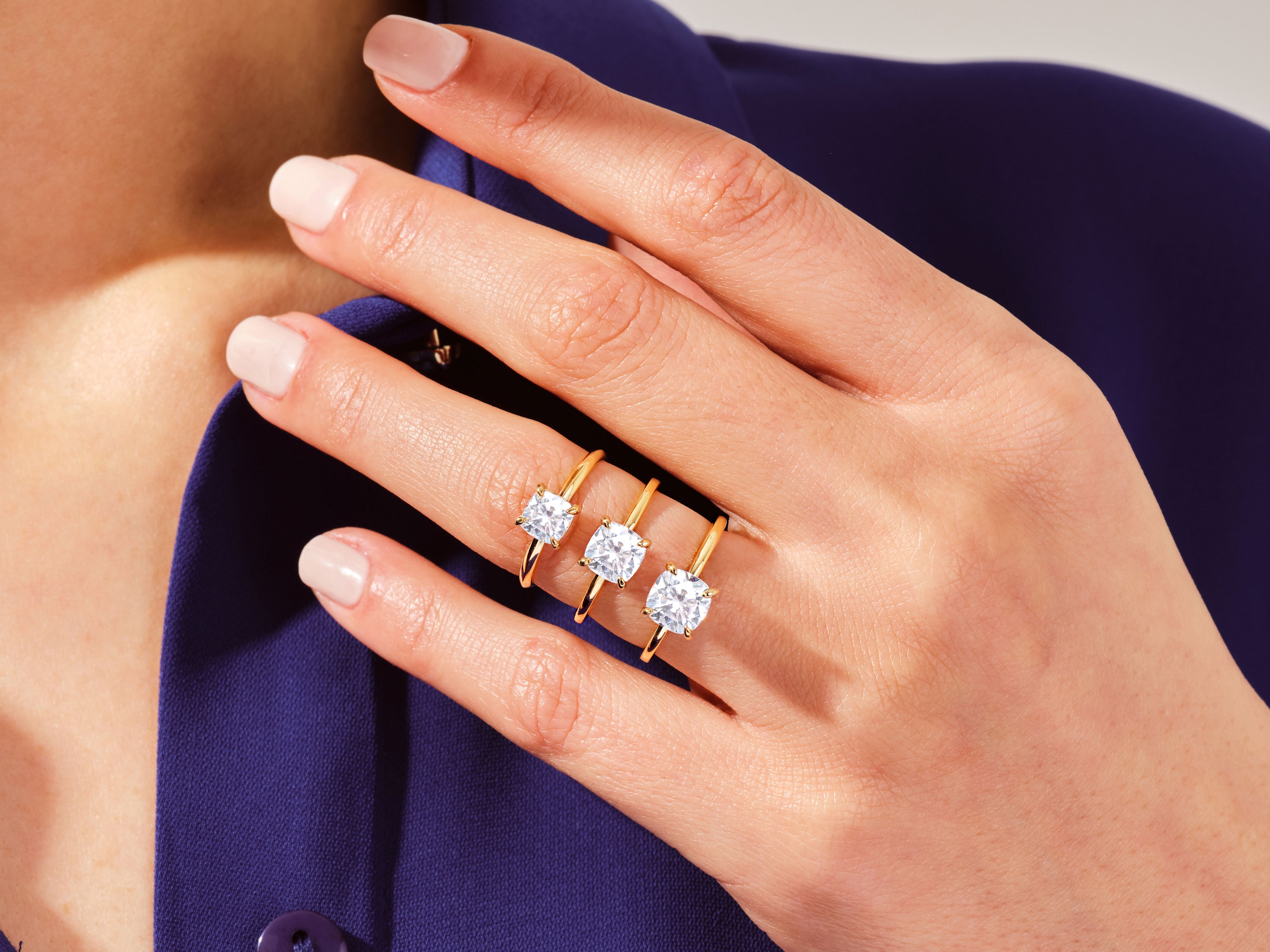 Cushion Solitaire Engagement Ring