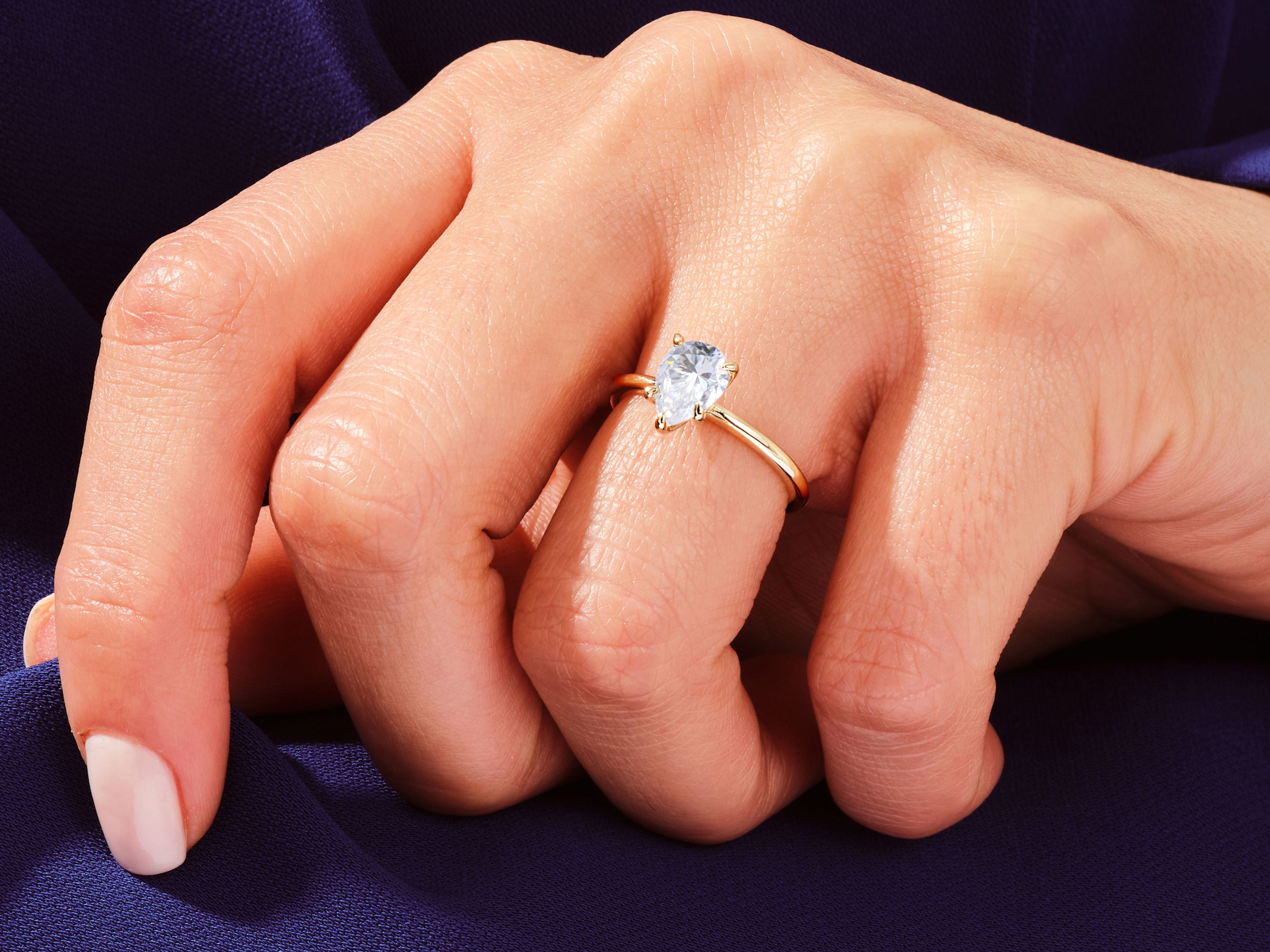 Pear Solitaire Engagement Ring