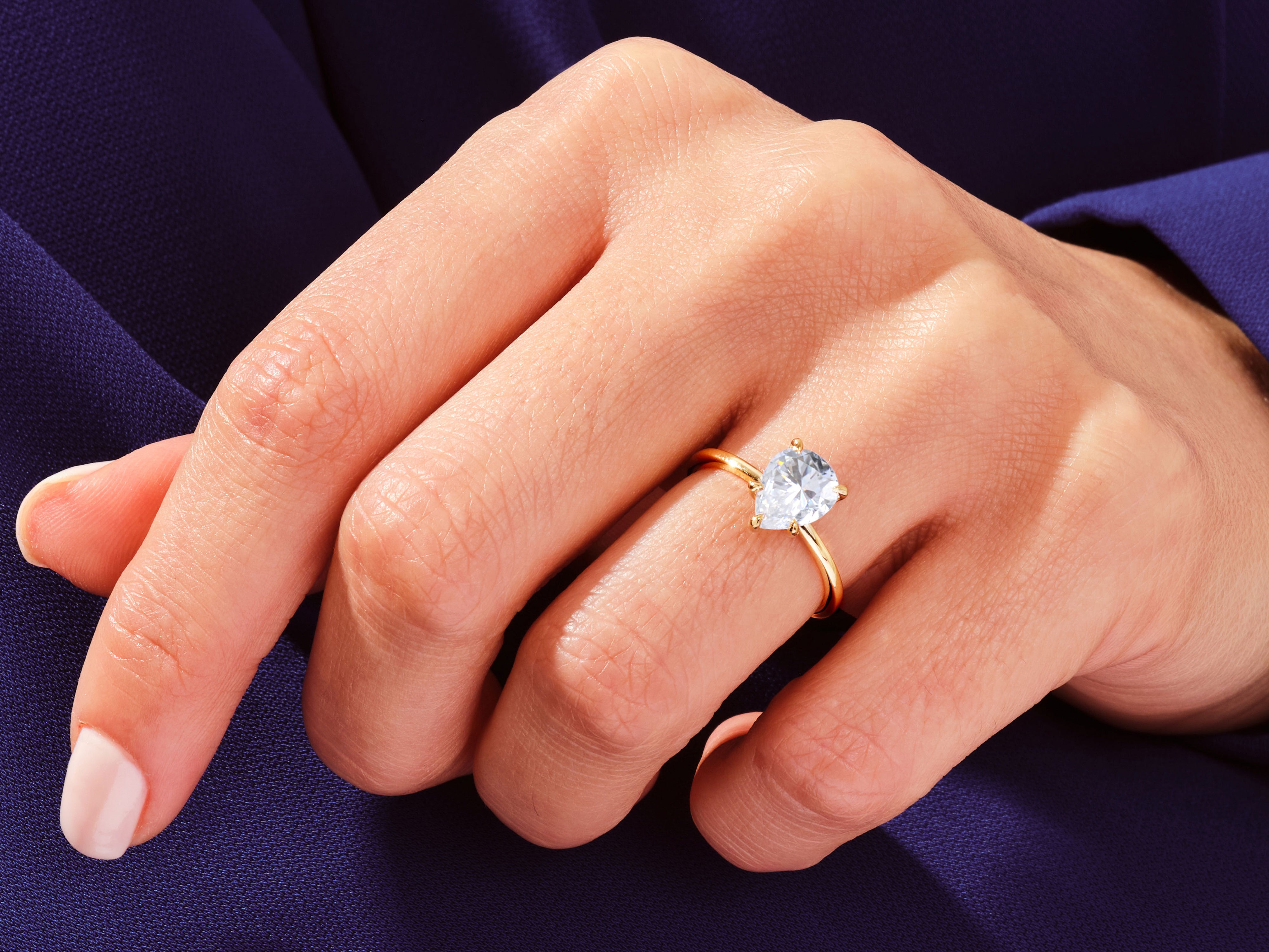 Pear Solitaire Engagement Ring