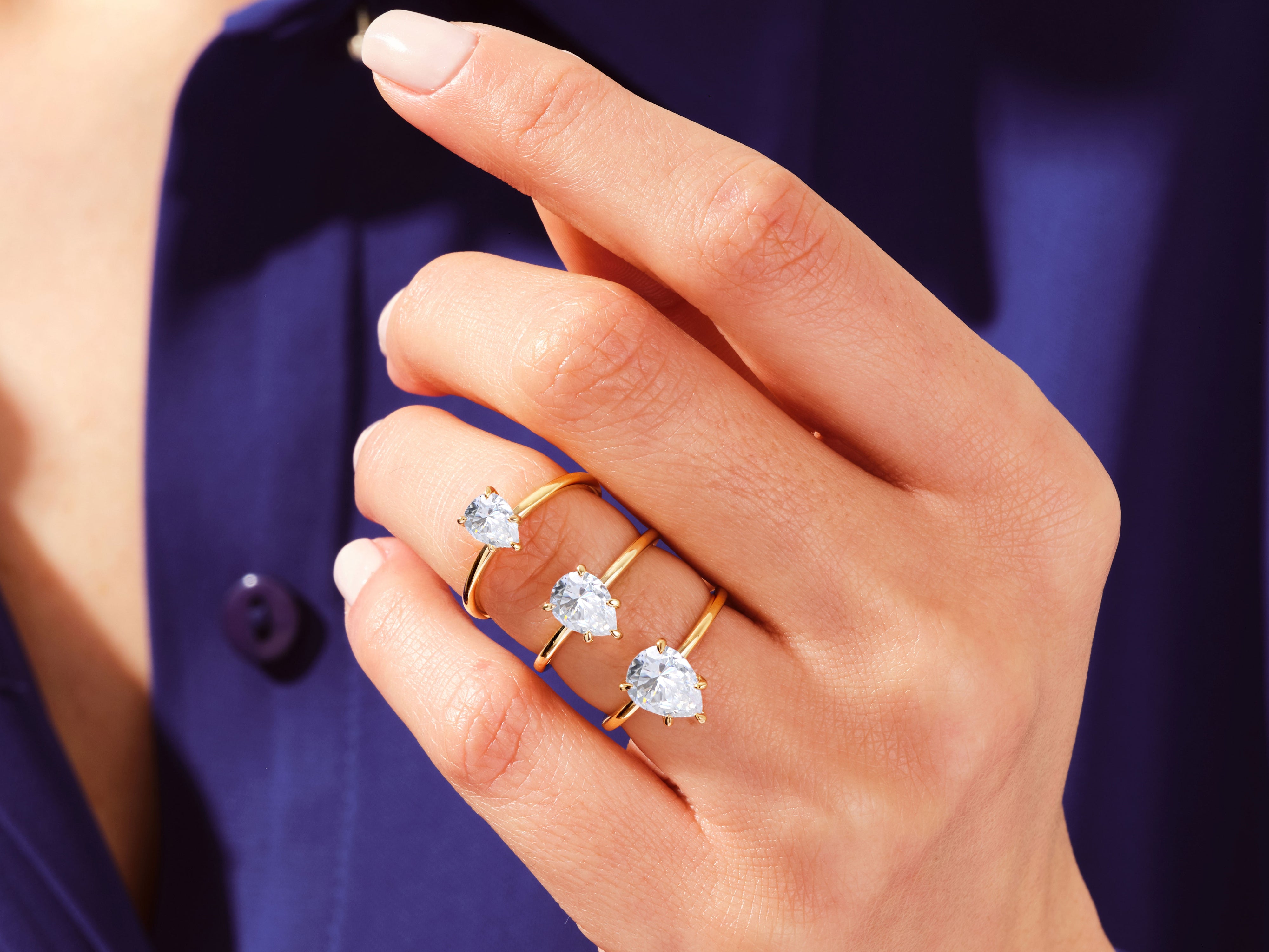 Pear Solitaire Engagement Ring