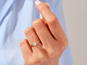Asscher Solitaire Engagement Ring