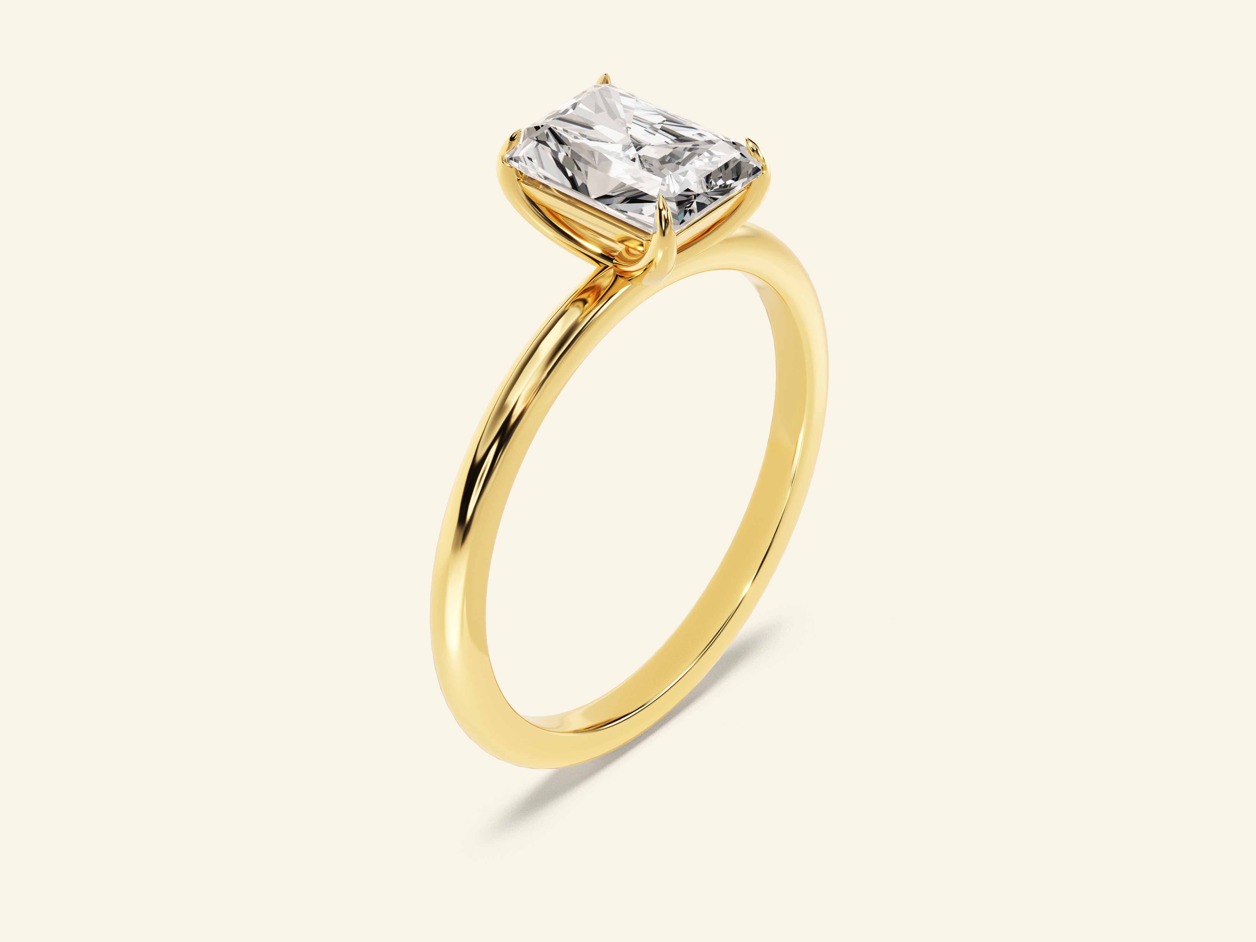 Radiant Solitaire Engagement Ring