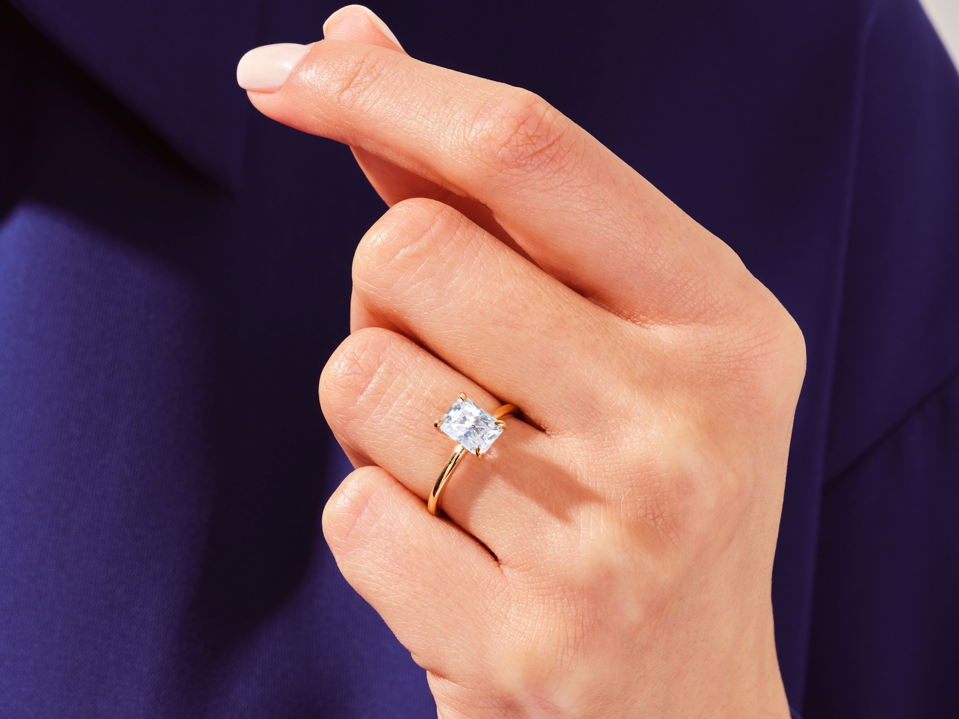 Radiant Solitaire Engagement Ring