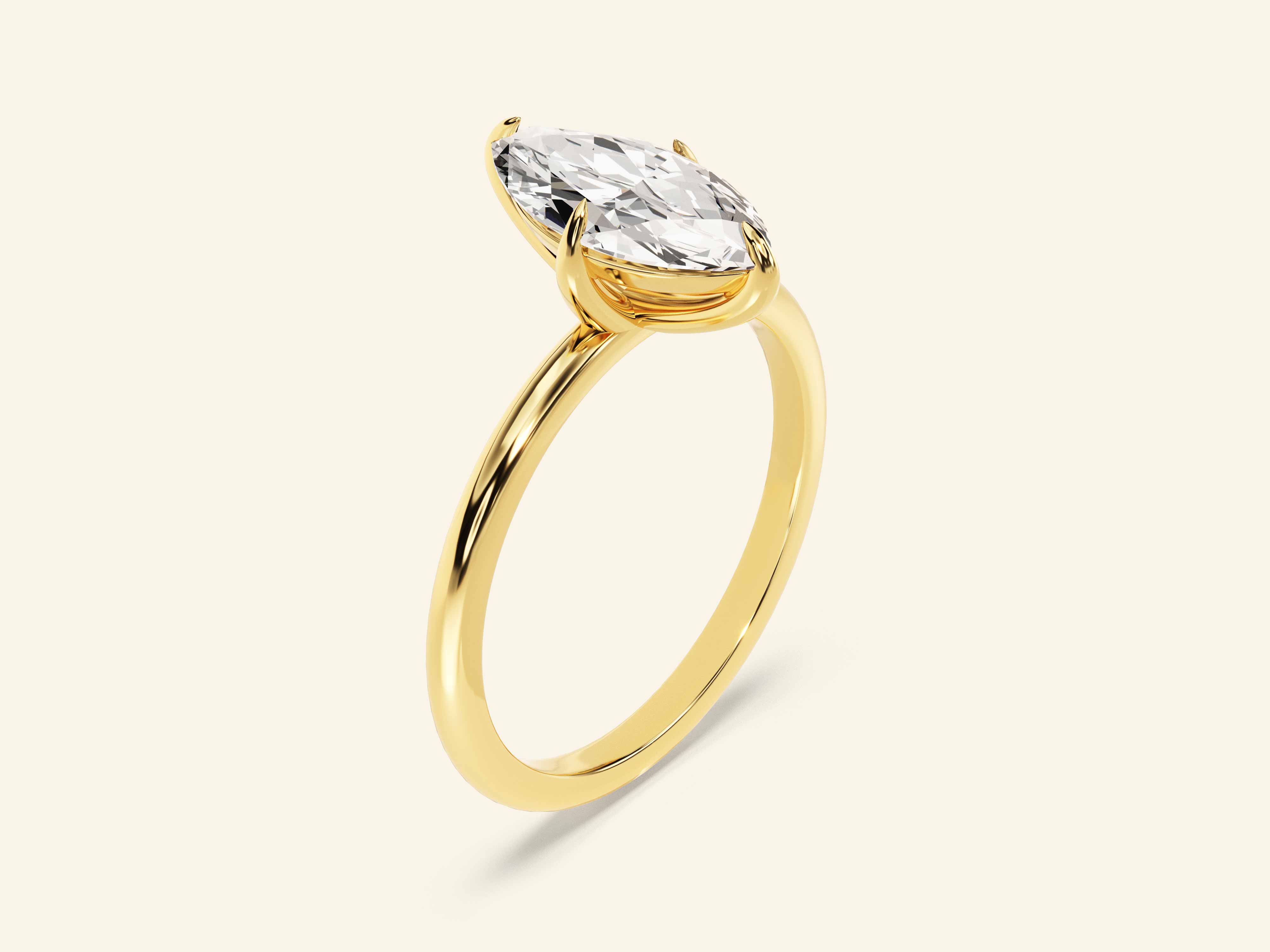 Marquise Solitaire Engagement Ring