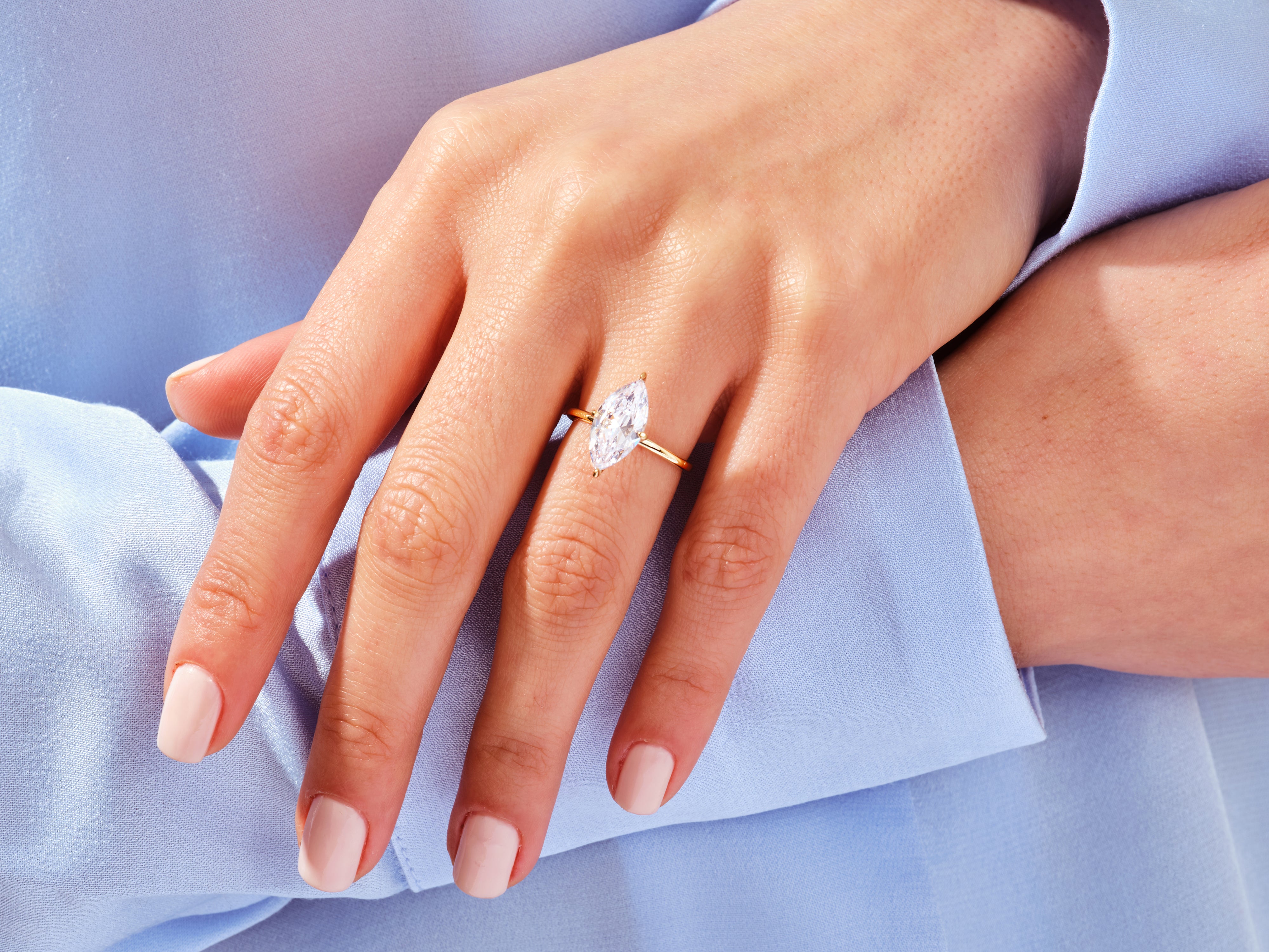 Marquise Solitaire Engagement Ring