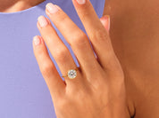Bezel Round Engagement Ring