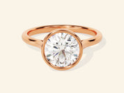 Bezel Round Engagement Ring
