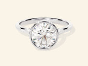 Bezel Round Engagement Ring