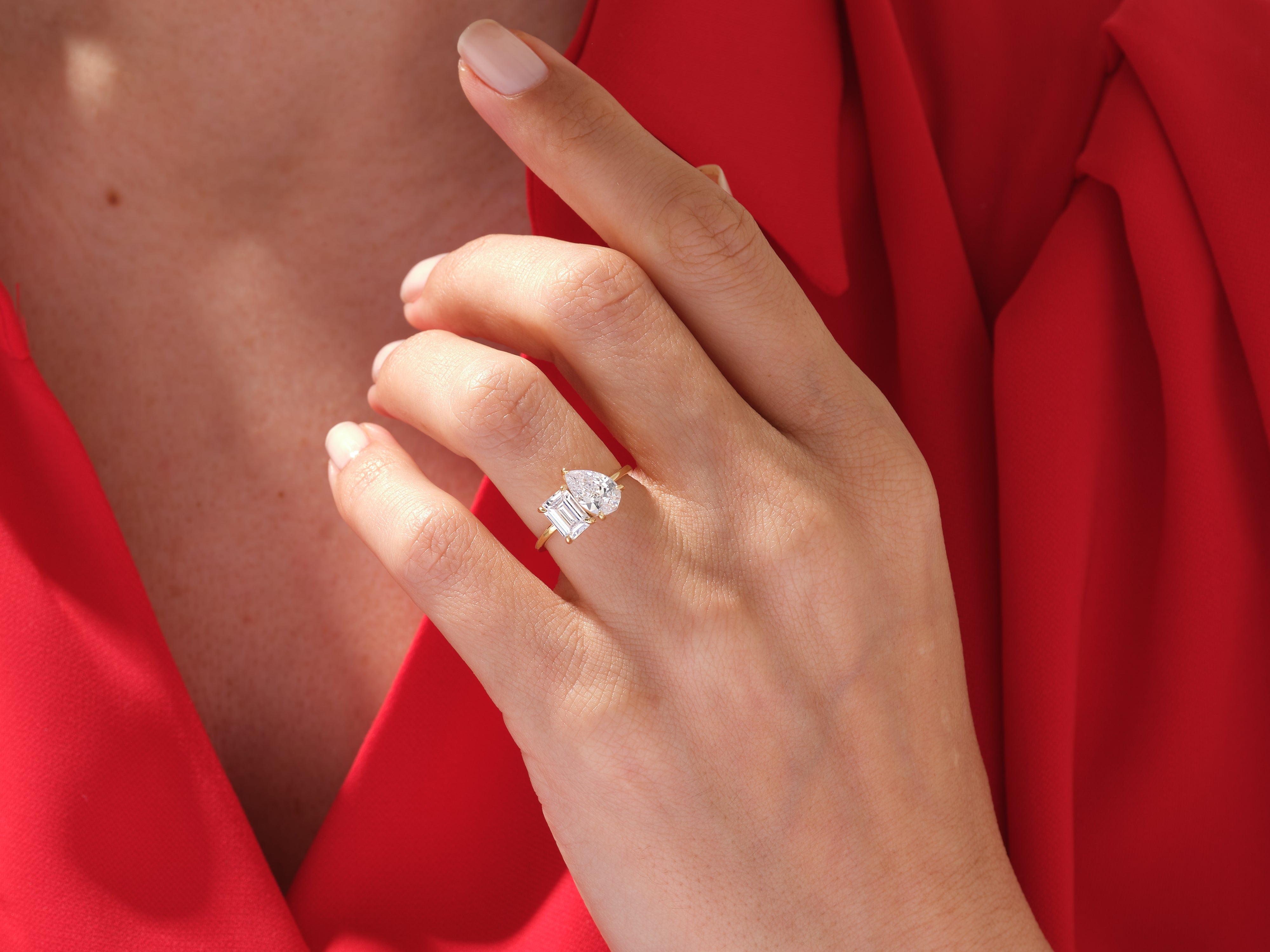 Toi et Moi Engagement Ring