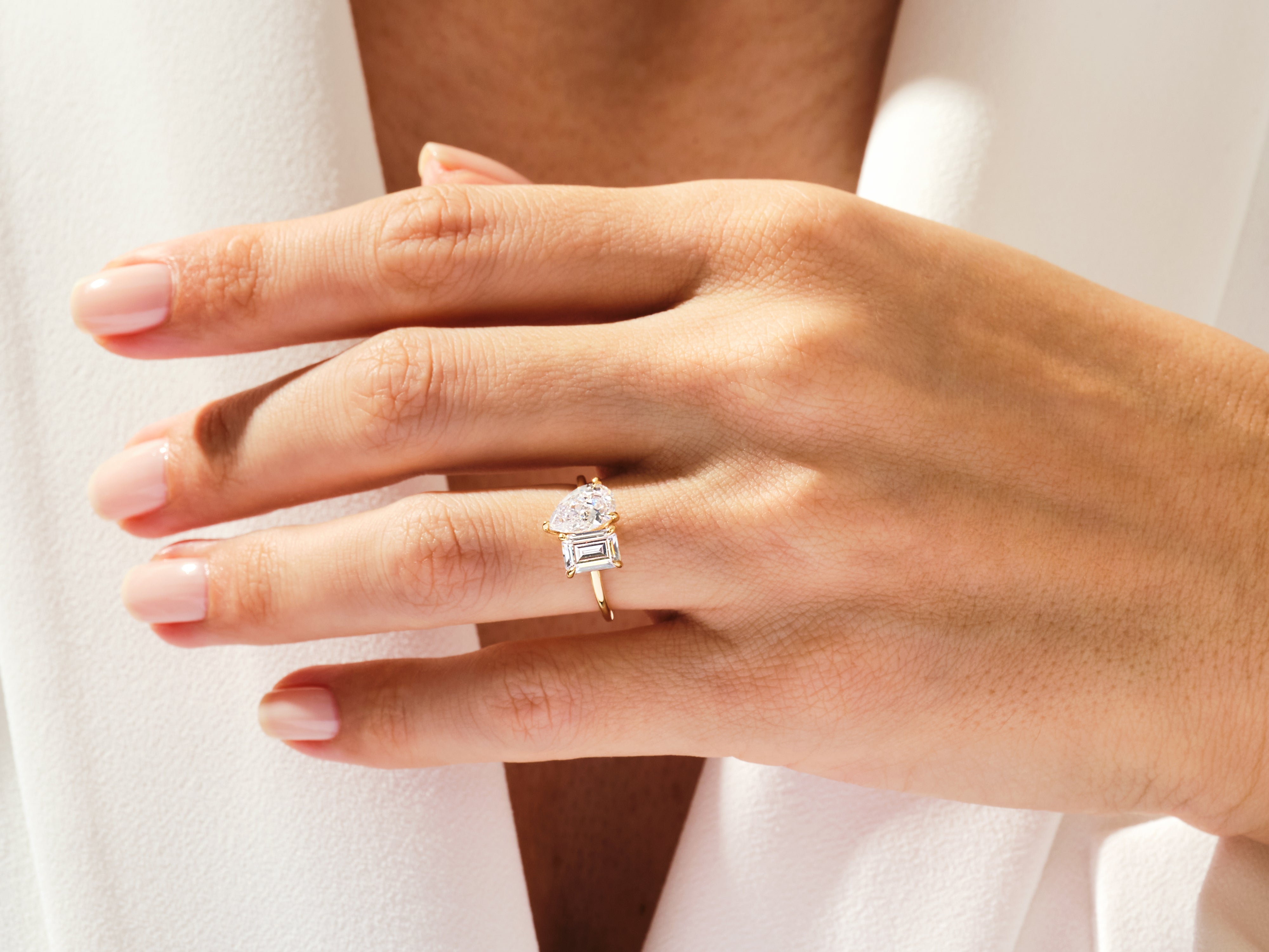 Toi et Moi Engagement Ring