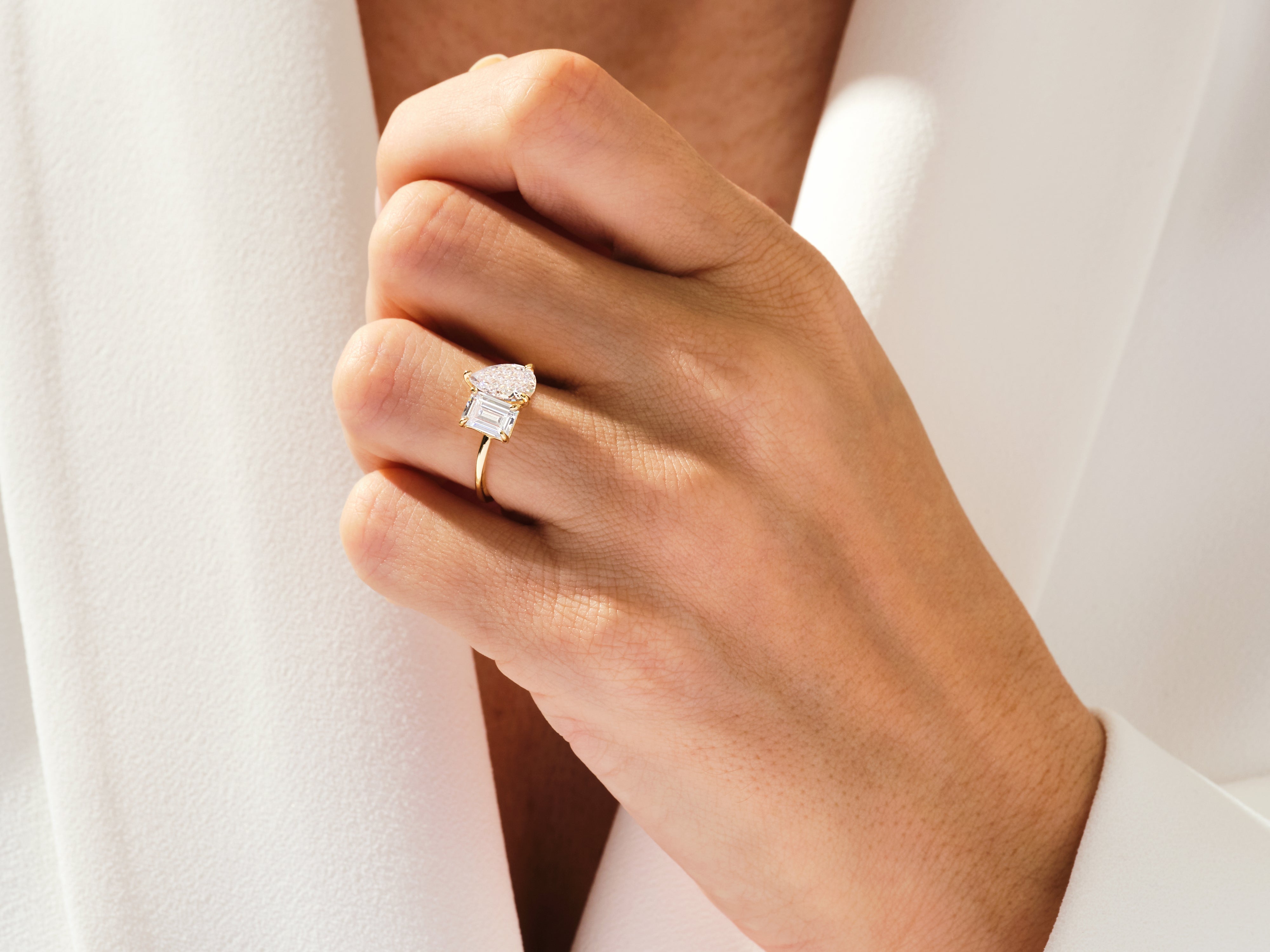 Toi et Moi Engagement Ring
