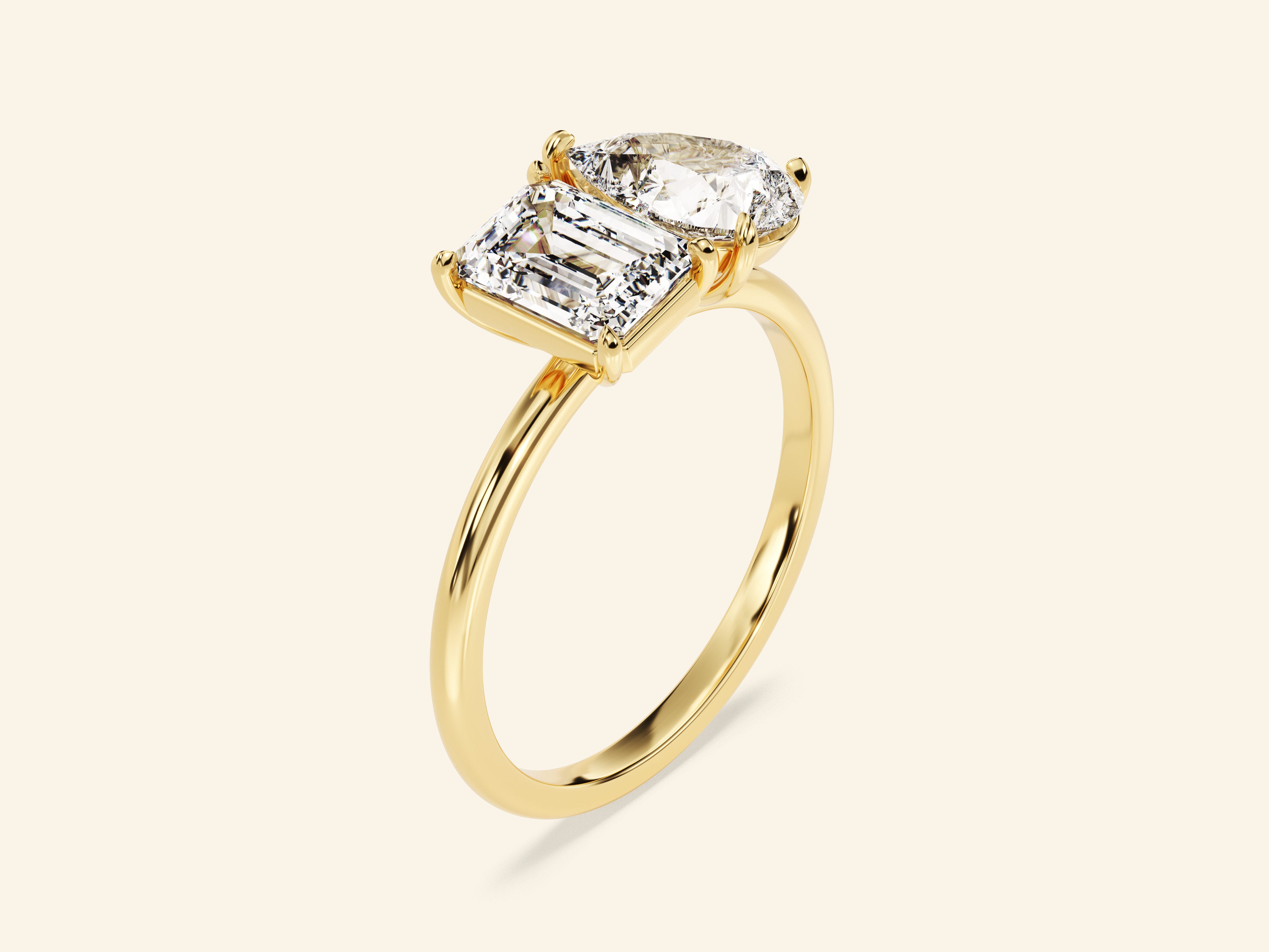Toi et Moi Engagement Ring