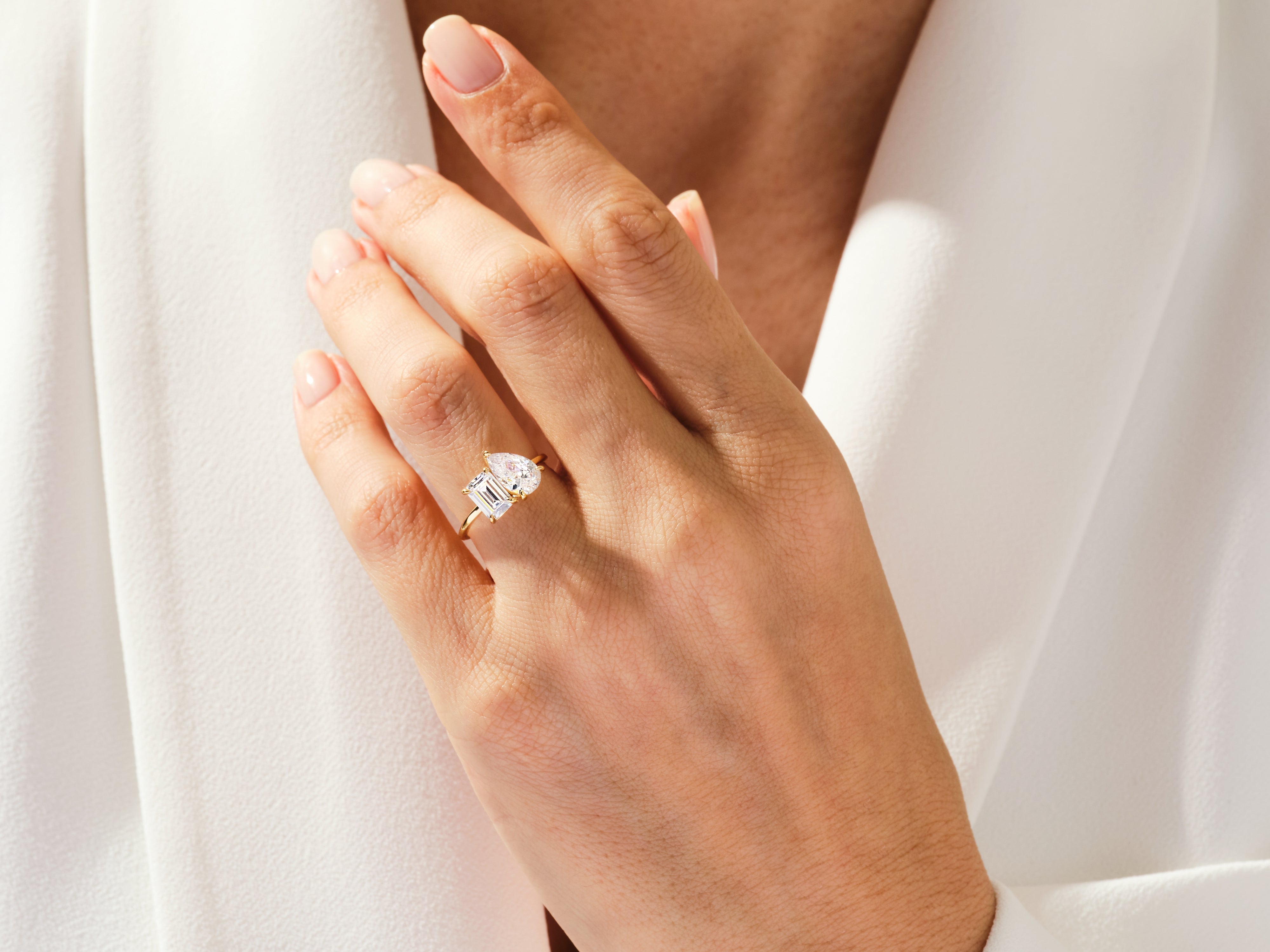 Toi et Moi Engagement Ring