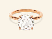 Hidden Halo Round Engagement Ring