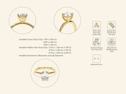 Hidden Halo Oval Engagement Ring