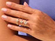 Oval Twisted Engagement Ring