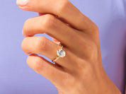 Oval Twisted Engagement Ring