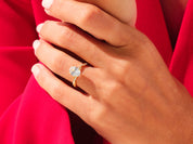 Oval Twisted Engagement Ring