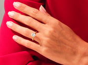 Oval Twisted Engagement Ring