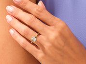 Emerald Twisted Engagement Ring