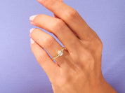 Pear Twisted Engagement Ring