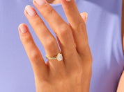 Pear Twisted Engagement Ring