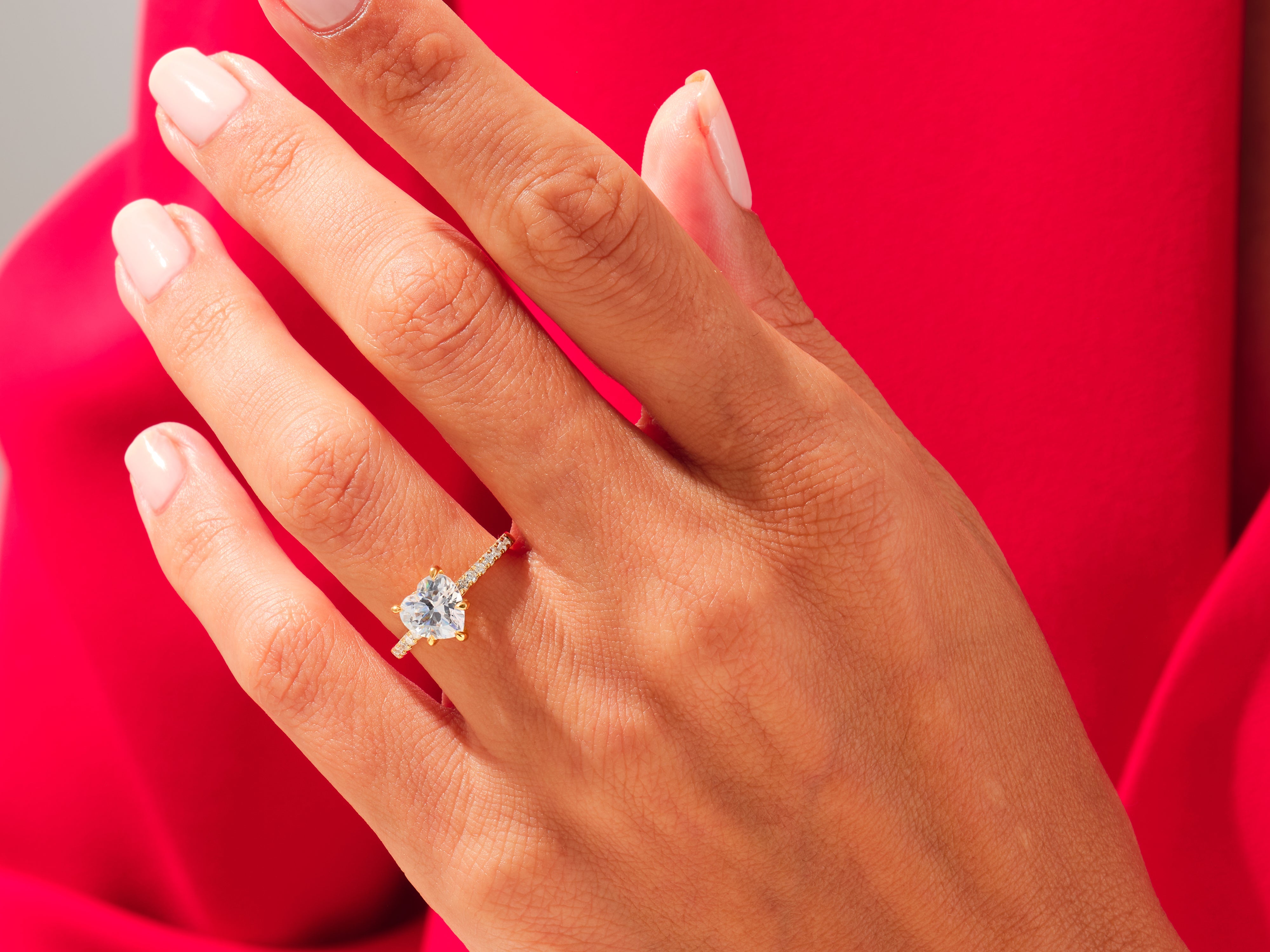 Heart Twisted Engagement Ring
