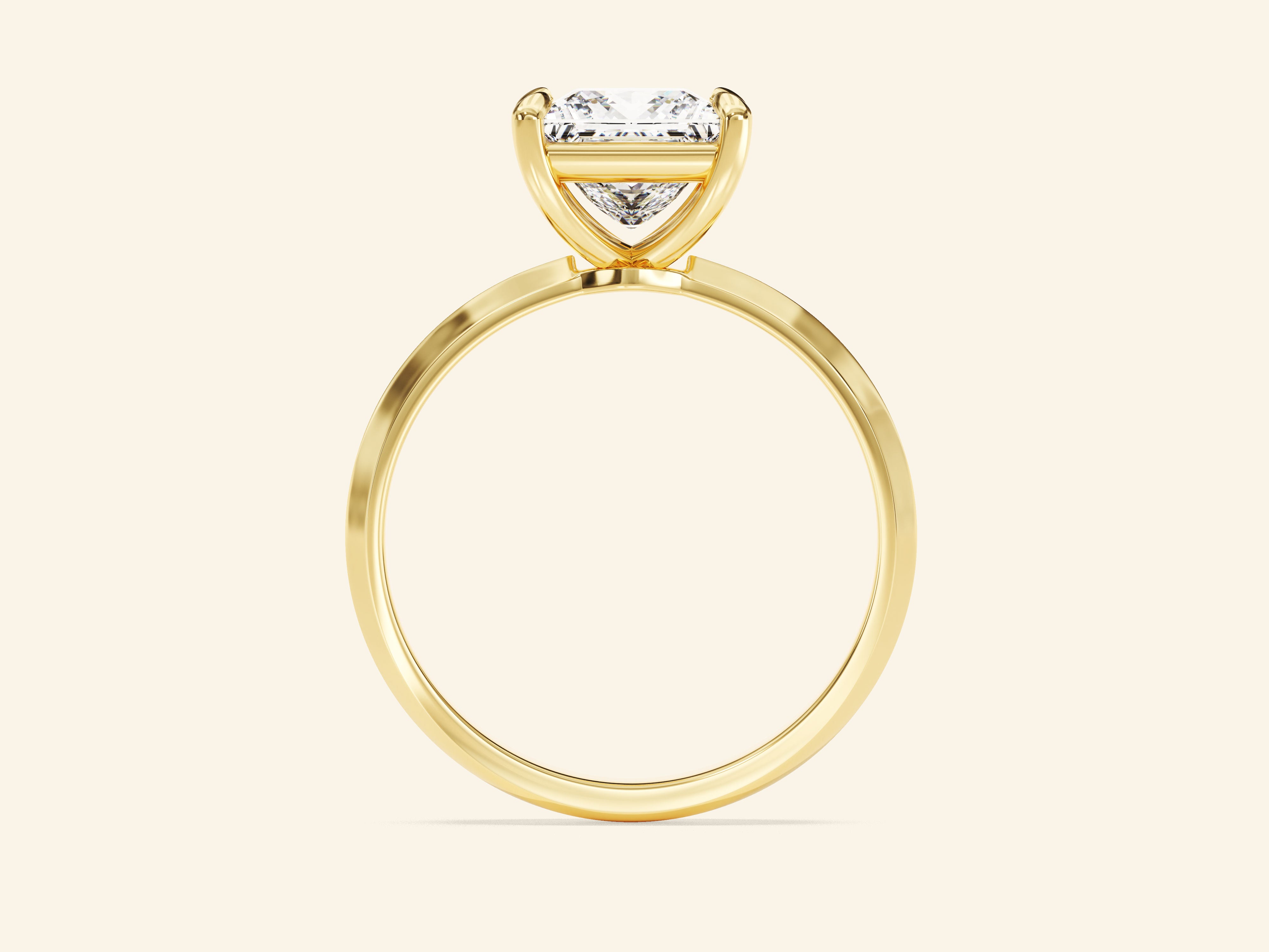 Knife Edge Princess Engagement Ring