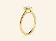 Bezel Oval Engagement Ring