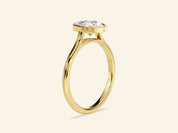 Bezel Oval Engagement Ring
