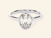 Bezel Oval Engagement Ring