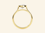 Bezel Pear Engagement Ring