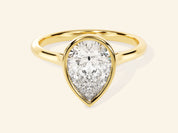 Bezel Pear Engagement Ring